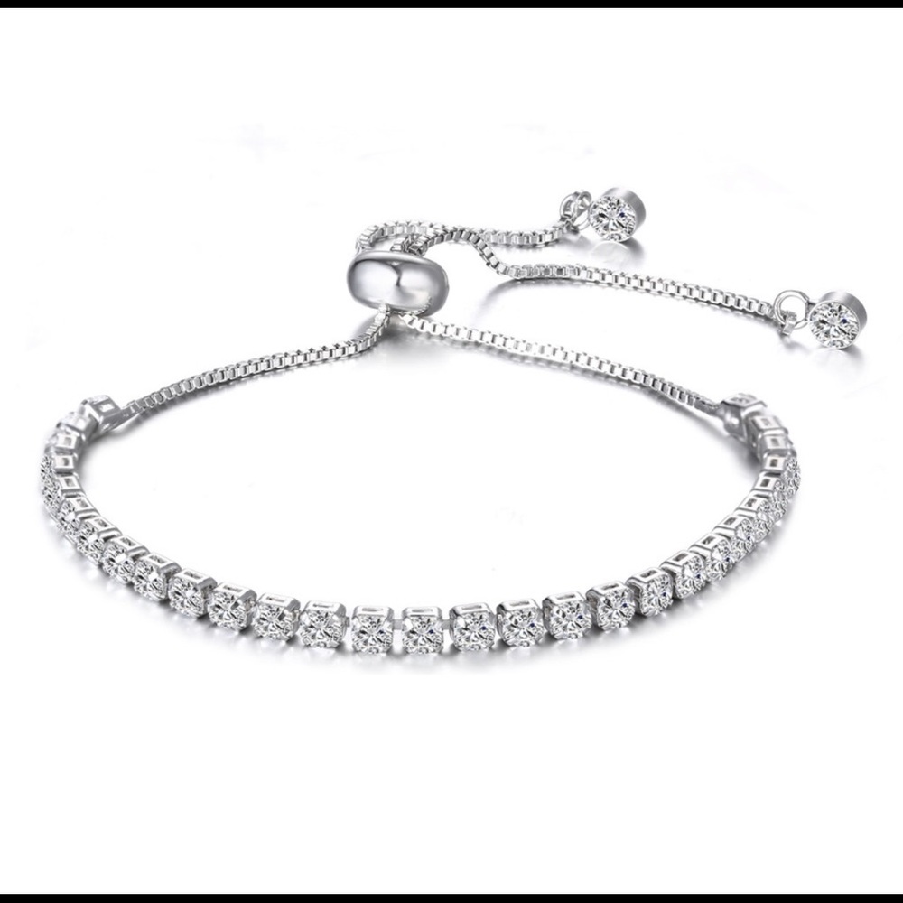 Swarovski Crystal Elements Tennis Slider Bracelet